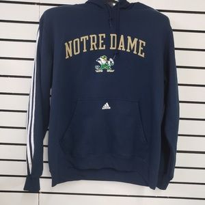 Notre dame adidas hoodie Lg